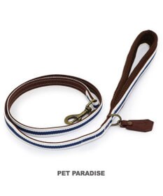 PET PARADISE ペットパラダイス ネイビー ライン入り リード ＳＳ～Ｓ 小型犬
