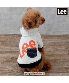 PET PARADISE Lee ビッグ ロゴ パーカー 《グレー》 小型犬