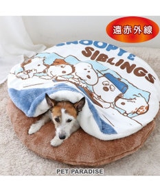 PET PARADISE スヌーピー 遠赤外線 くつろぎマット 直径75cm