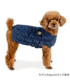 PET PARADISE J.PRESS 綿ケーブルニット 小型犬