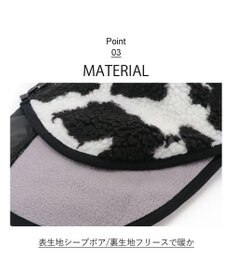 PET PARADISE Lee 背開き ボア ベスト 牛柄  《ブラック》 中型犬 大型犬