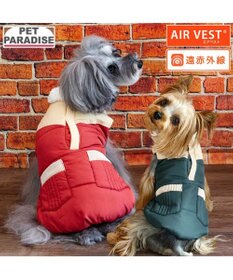 PET PARADISE ペットパラダイス 保温 エアベスト グリーン 小型犬