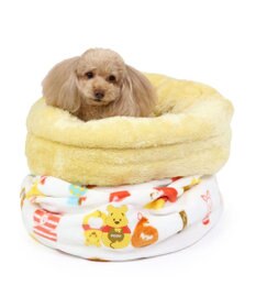 PET PARADISE ディズニー くまのプーさん 筒型寝袋 遠赤外線 《数字柄》 42×70cm