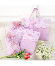 Mother garden マザーガーデン  野いちご 巾着 《小花いちご柄》 小