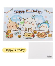 Mother garden しろたん メッセージカード 《Happy Birthday / いつもありがとう（黄色）/ For you 》単品