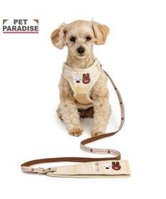PET PARADISE リサとガスパール ハーネス&リード ナチュラル ＳＳ 小型犬