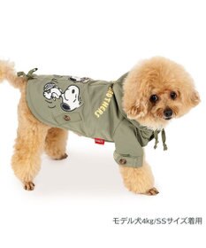 PET PARADISE スヌーピー 遠赤外線 暖ダン モッズコート 小型犬