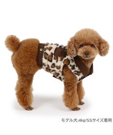 PET PARADISE Lee レオパード ボア ベスト 小型犬