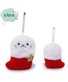 Mother garden しろたん クリスマス靴下キーホルダー 《しろたん》 単品
