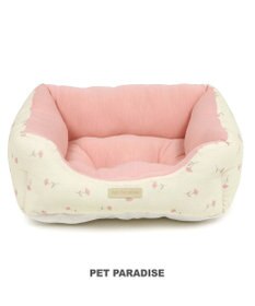 PET PARADISE ペットパラダイス 小花柄カドラー《ピンク》  S　超小型犬