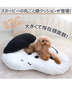 PET PARADISE ペットパラダイス スヌーピー フェイス クッション (100×69cm)