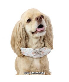 PET PARADISE 花柄 襟付首輪 おしゃれ 【ＳM】 中型犬