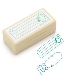 Mother garden しろたん 両面 付箋 スタンプ 《罫線》 単品