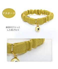 PET PARADISE 猫 首輪 シュシュ 【小】【中】 カーキ マスタード チェック桃 黄 花柄 桃 青