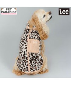 PET PARADISE Lee レオパード柄 ボアベスト 《ベージュ》 中型犬 大型犬
