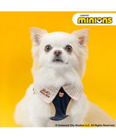 PET PARADISE ミニオン チェック ベスト ハーネス Ｓ 小型犬