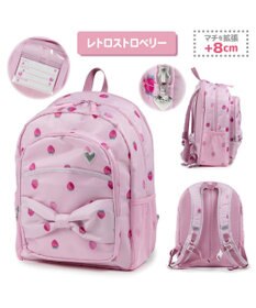 Mother garden マザーガーデン 野いちご 子供用 リュック 【Lサイズ】《レトロストロベリー柄》