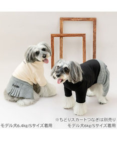 PET PARADISE J.PRESS ちどり柄 パンツつなぎ 小型犬