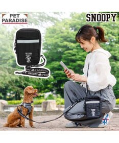 PET PARADISE スヌーピー ショルダーポーチ付き リード ４S～S  小型犬