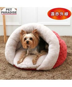 PET PARADISE ペットパラダイス 遠赤外線 ドーム型 寝袋 《アランボア柄》