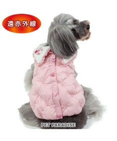 PET PARADISE ディズニー ミニーマウス 遠赤外線 ベスト ツイード襟  小型犬