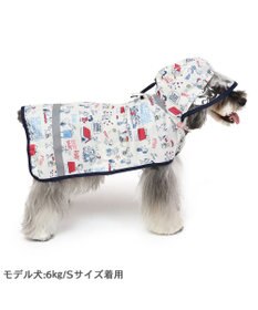 PET PARADISE スヌーピー  レインコート 透明フード付き 《アメリカンビンテージ柄》 小型犬