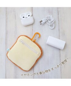 Mother garden しろたん ぺたんこポーチ 《食パンたん》