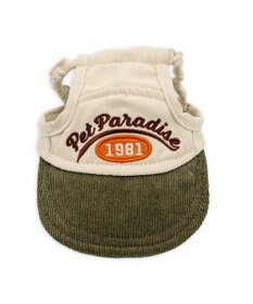 PET PARADISE ペットパラダイス コーデュロイ ロゴキャップ 4S～3S/SS～S