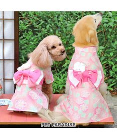 PET PARADISE ペットパラダイス 絞り風 浴衣 《朝顔》 中型犬 大型犬