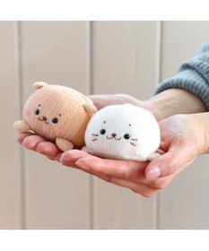 Mother garden しろたん ちりめん お手玉 マスコット 《しろたん/らっこいぬ》単品