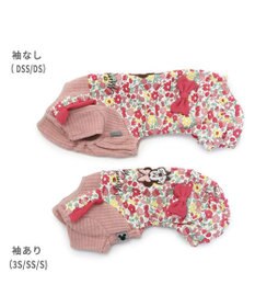 PET PARADISE 犬の服 犬 服 秋冬 ディズニー ミニーマウス ロンパース 【小型犬】 花柄