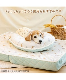 PET PARADISE ペットパラダイス makokoro Ｕ字クッション 《犬柄》