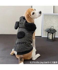 PET PARADISE スヌーピー 50s スヌーピーパーカー 《ブラック》 中型犬 大型犬