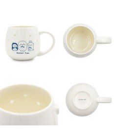 Mother garden しろたん 蛍焼きマグカップ 450mL 《お友達 まったりタイム》単品