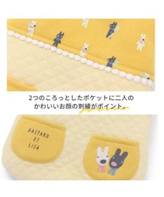 PET PARADISE 犬 服 秋冬 リサとガスパール 綿入り ベスト 【小型犬】 切替ポケット