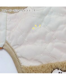 PET PARADISE スヌーピー キルト リバーシブル ベスト 《オレンジ》 小型犬