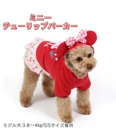 PET PARADISE 犬の服 犬 ディズニー ミニーマウス パーカー 【小型犬】 チューリップ