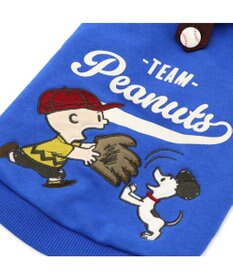 PET PARADISE スヌーピー 野球パーカー 《 ビンテージ 柄》 ブルー 中型犬 大型犬