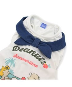 PET PARADISE スヌーピー エコメイド 天竺 パンツつなぎ  《 ビーチ柄 》 小型犬