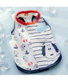 PET PARADISE スヌーピー 背中開き タンクトップ 《マリン柄》  中型犬 大型犬