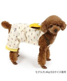 PET PARADISE ディズニー プルート 顔 オーバーオール  小型犬
