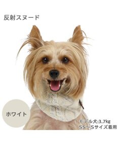 PET PARADISE ペットパラダイス 反射スヌード 《ホワイト》  小型犬