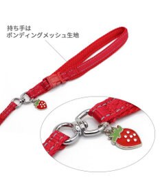 PET PARADISE ペットパラダイス ハーネス＆リード スカラップカラー《いちご柄》 ４Ｓ / ３Ｓ 小型犬