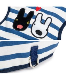PET PARADISE リサとガスパール 保冷剤付 ベストハーネス 《ボーダー》 ＳＭ 中型犬
