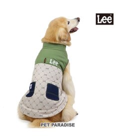 PET PARADISE LEE 綿入ベスト モノグラム 《カーキー》 中型犬 大型犬