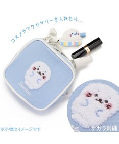 Mother garden しろたん サガラ刺繍 スクエアポーチ