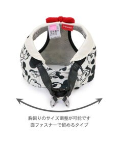 PET PARADISE ディズニー ミッキーマウス＆プルート ベストハーネス 《モノクロ》 Ｓ