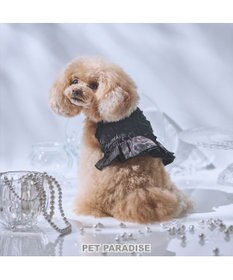 PET PARADISE cherircouture シャーリング キャミソール 《ブラック》 小型犬