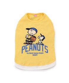 PET PARADISE スヌーピー Tシャツ 《ファインプレー柄》 黄色 中型犬 大型犬