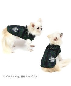 PET PARADISE J.PRESS アウター ハーネスベスト 《チェック柄》 小型犬
